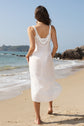 Slit Scoop Neck Wide Strap Cover Up