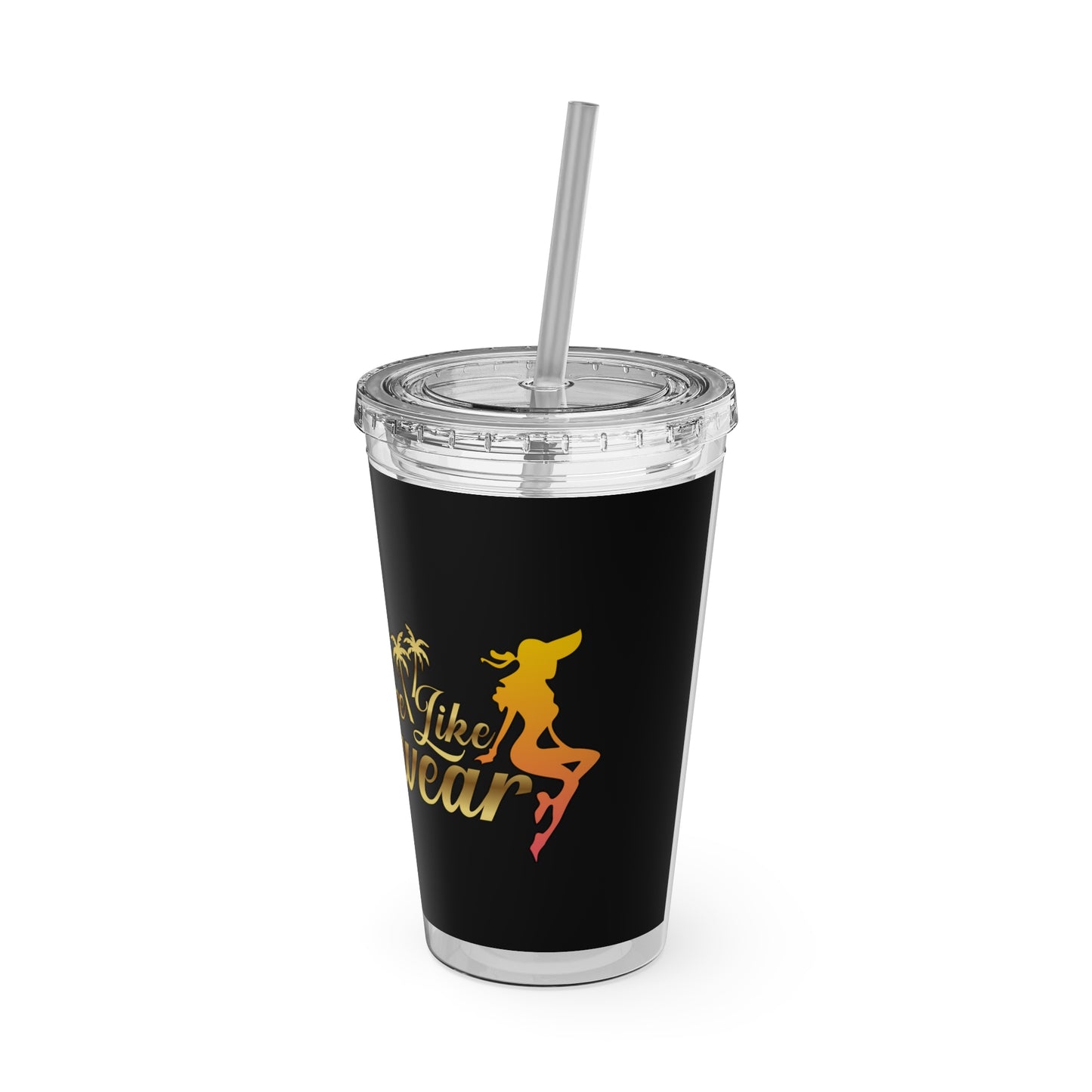 Sunsplash Tumbler with Straw, 16oz