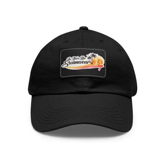 Dad Hat with Leather Patch (Rectangle)