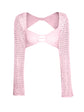 Tied Long Sleeve Top and Skirt Cover Up Set