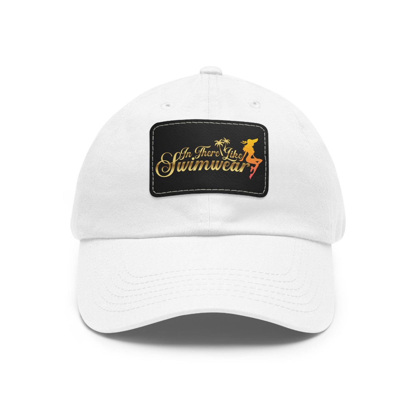 Dad Hat with Leather Patch (Rectangle)