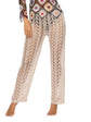 Cutout Drawstring High Waist Swim Pants