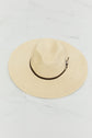 Fame Boho Summer Straw Fedora Hat